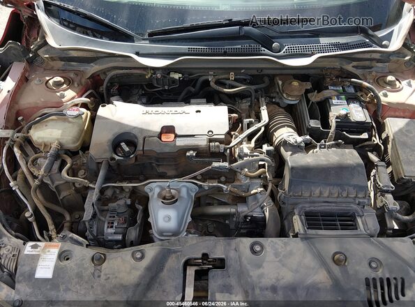 2HGFC2F57GH543787 2016 HONDA CIVIC Red Вид ззаду