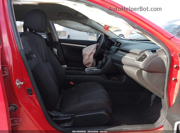 2HGFC2F57GH543787 2016 HONDA CIVIC Red Вид салону спереду