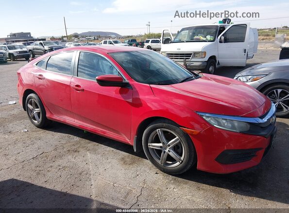 2HGFC2F57GH543787 2016 HONDA CIVIC Red Вид задньої частини салону