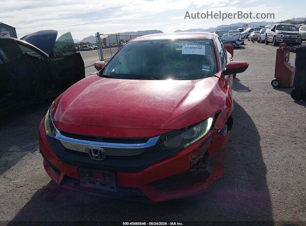 2HGFC2F57GH543787 2016 HONDA CIVIC Red Вид щитка приладів