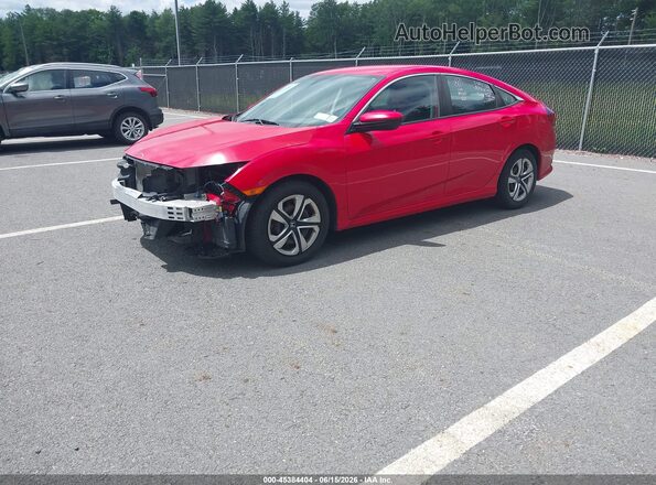 2HGFC2F57GH545586 2016 HONDA CIVIC Красный Передняя левая четверть