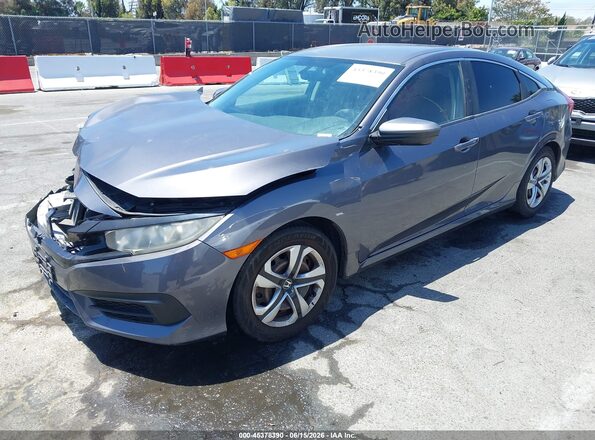 2HGFC2F57HH536288 2017 HONDA CIVIC Серый Передняя левая четверть