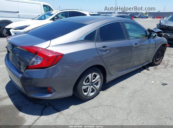 2HGFC2F57HH536288 2017 HONDA CIVIC Серый Задняя правая четверть