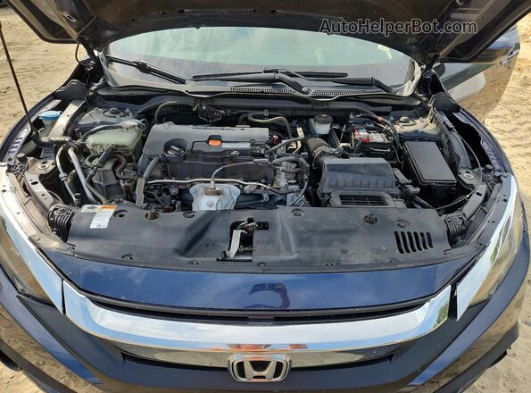 2HGFC2F57HH566312 2017 HONDA CIVIC Синий Вид задней части салона