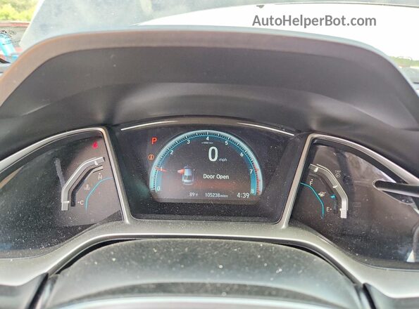 2HGFC2F57HH566312 2017 HONDA CIVIC Синий Вид щитка приборов