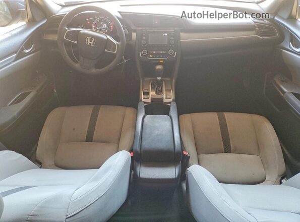 2HGFC2F57JH579633 2018 HONDA CIVIC Blue Вид панелі приладів