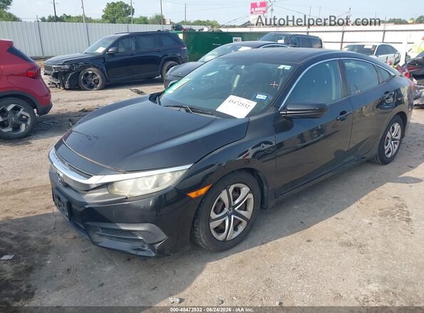 2HGFC2F58GH501418 2016 HONDA CIVIC Black Передня ліва чверть