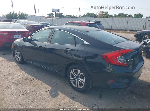 2HGFC2F58GH501418 2016 HONDA CIVIC Black Задня ліва чверть