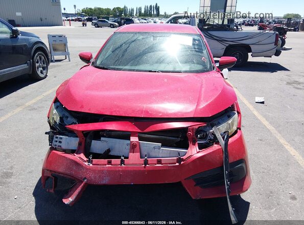 2HGFC2F58GH547248 2016 HONDA CIVIC Red უკანა სალონის ხედი