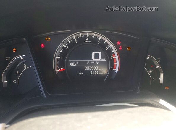 2HGFC2F58HH514249 2017 HONDA CIVIC Black Սարքավորումների վահանակի տեսք