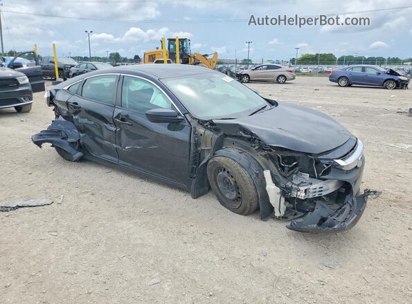 2HGFC2F58HH563354 2017 HONDA CIVIC Черный Передняя правая четверть