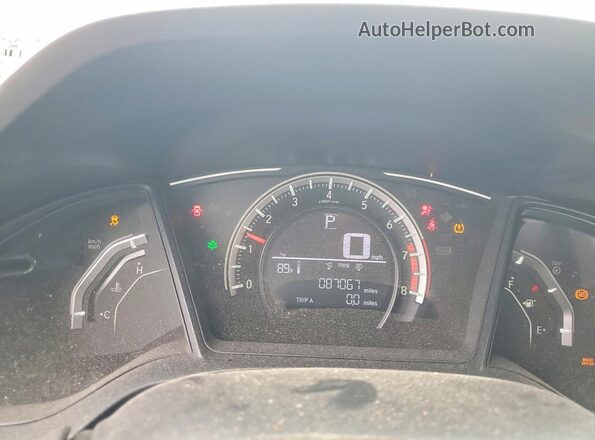 2HGFC2F58HH563354 2017 HONDA CIVIC Черный Вид щитка приборов