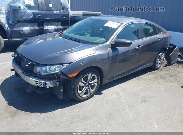 2HGFC2F58HH575357 2017 HONDA CIVIC Gray Передня ліва чверть