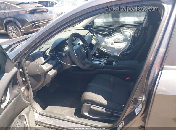 2HGFC2F58HH575357 2017 HONDA CIVIC Gray Вид салону спереду