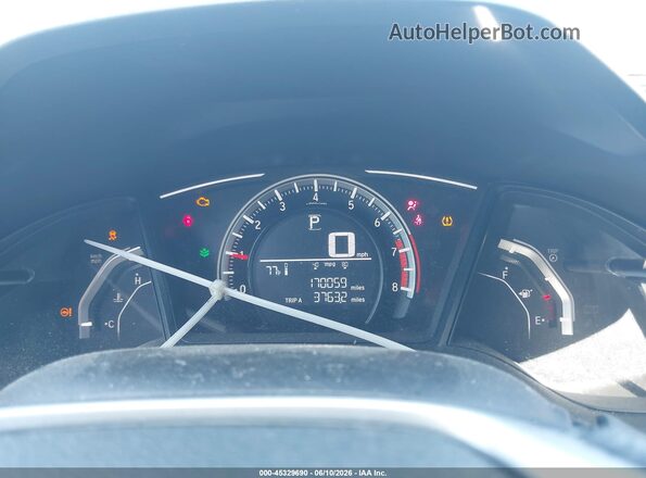 2HGFC2F58HH575357 2017 HONDA CIVIC Gray Вид задніх сидінь
