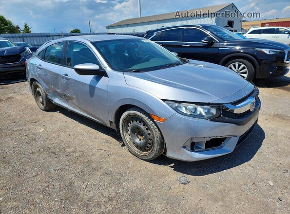 2HGFC2F58JH006465 2018 HONDA CIVIC Silver Przód prawy