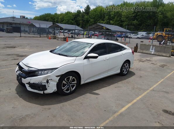 2HGFC2F58JH503886 2018 HONDA CIVIC White წინა მარცხენა ხედი სამი მეოთხედიდან