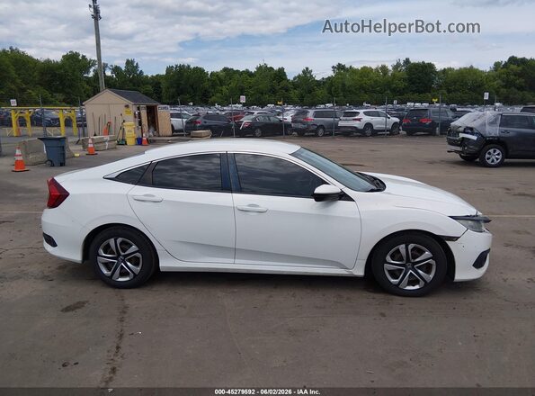2HGFC2F58JH503886 2018 HONDA CIVIC White უკანა სალონის ხედი