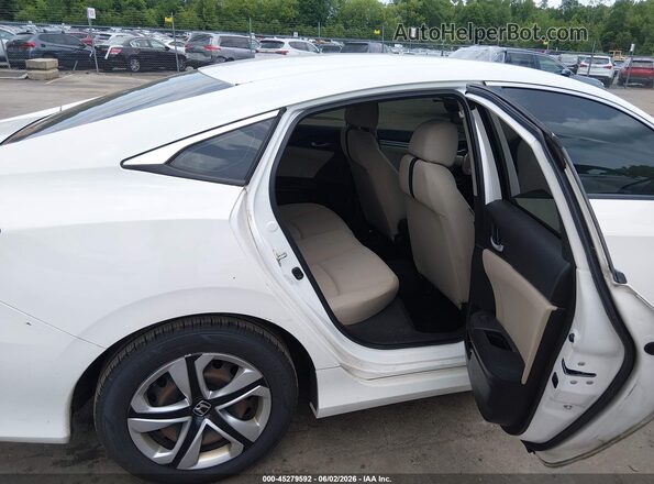 2HGFC2F58JH503886 2018 HONDA CIVIC White VIN კოდის სტიკერის ხედი
