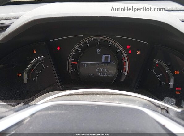 2HGFC2F58JH503886 2018 HONDA CIVIC White უკანა სავარძლების ხედი