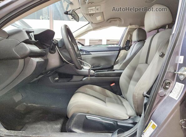 2HGFC2F58JH504858 2018 HONDA CIVIC Gray Вид салону спереду