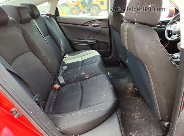 2HGFC2F58JH520901 2018 HONDA CIVIC Red Rear seats view