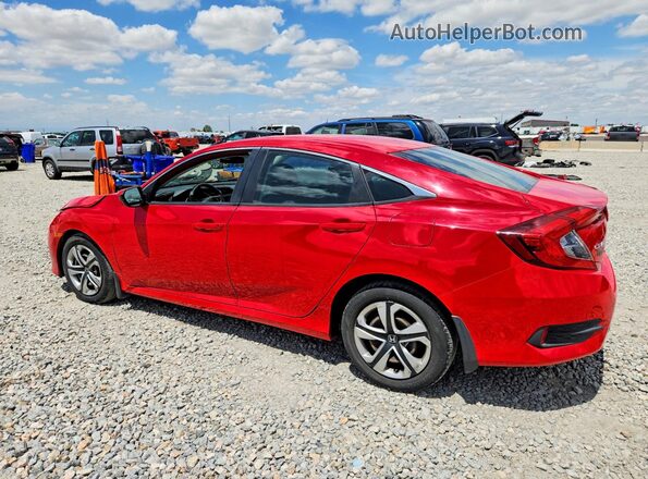 2HGFC2F58JH520901 2018 HONDA CIVIC Red Rear left