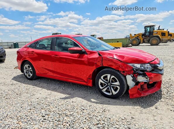 2HGFC2F58JH520901 2018 HONDA CIVIC Red Front right