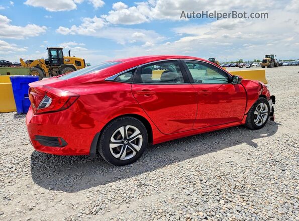 2HGFC2F58JH520901 2018 HONDA CIVIC Red Rear right