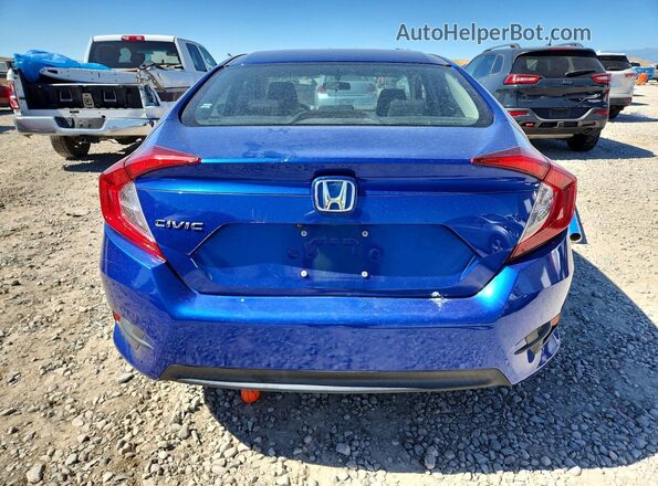 2HGFC2F58JH542378 2018 HONDA CIVIC Blue Вид ззаду