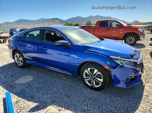 2HGFC2F58JH542378 2018 HONDA CIVIC Blue Передня права чверть