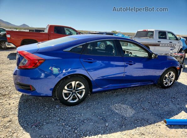 2HGFC2F58JH542378 2018 HONDA CIVIC Blue Задня права чверть