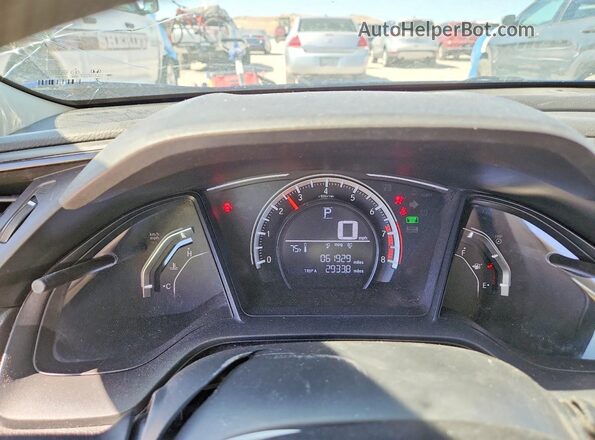 2HGFC2F58JH542378 2018 HONDA CIVIC Blue Вид щитка приладів