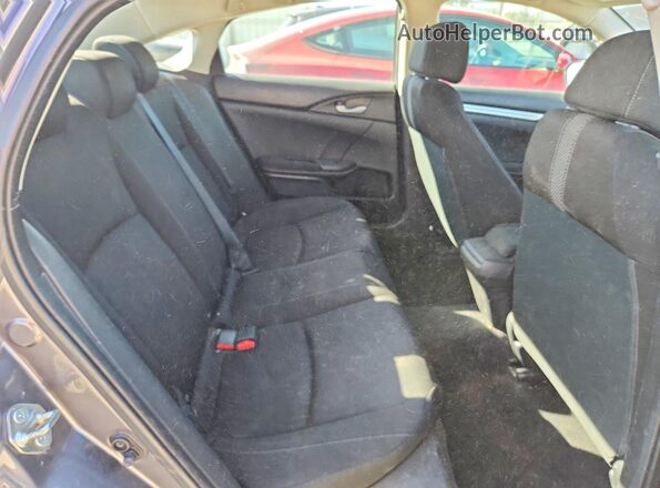 2HGFC2F58JH608024 2018 HONDA CIVIC Charcoal უკანა სავარძლების ხედი