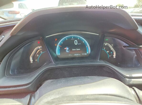 2HGFC2F59GH012705 2016 HONDA CIVIC Black Vista del cuadro de instrumentos