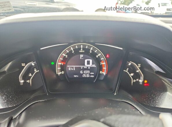 2HGFC2F59GH523671 2016 HONDA CIVIC White Instrument cluster view