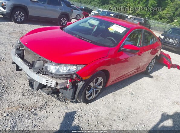 2HGFC2F59GH536579 2016 HONDA CIVIC Red Front left