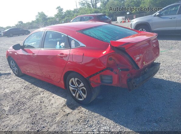 2HGFC2F59GH536579 2016 HONDA CIVIC Red Rear left