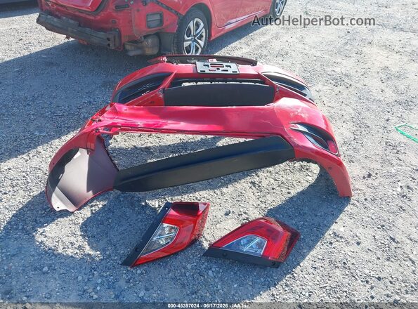 2HGFC2F59GH536579 2016 HONDA CIVIC Red Instrument cluster view