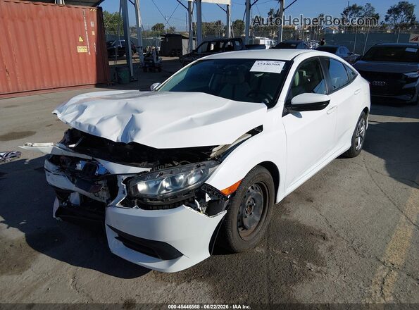 2HGFC2F59HH505124 2017 HONDA CIVIC White Առջևի ձախ երեք քառորդ տեսարան