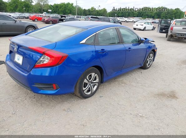 2HGFC2F59HH522943 2017 HONDA CIVIC Blue Tył prawy