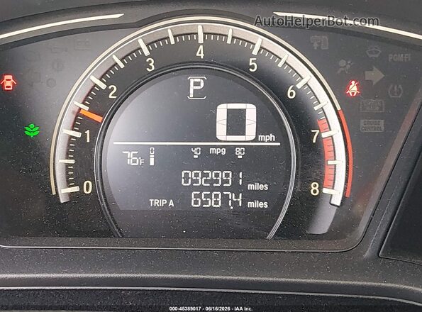 2HGFC2F59HH529620 2017 HONDA CIVIC White 
