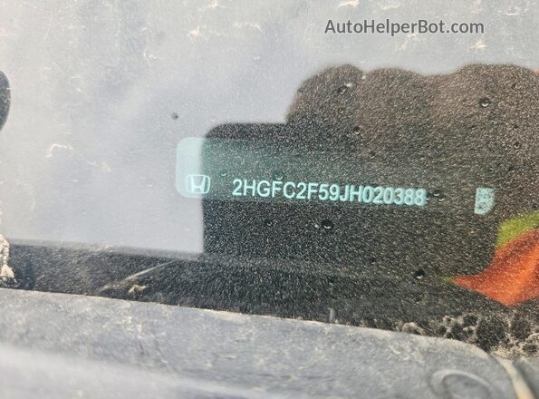 2HGFC2F59JH020388 2018 HONDA CIVIC Black 