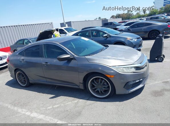 2HGFC2F59JH541434 2018 HONDA CIVIC Серый Вид задней части салона