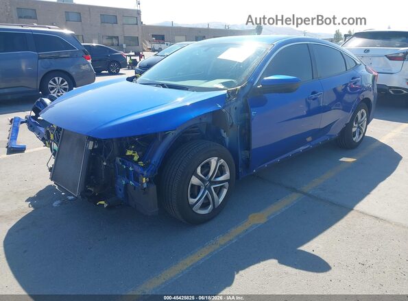 2HGFC2F59JH549243 2018 HONDA CIVIC Blue წინა მარცხენა ხედი სამი მეოთხედიდან