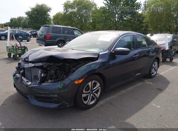 2HGFC2F59JH564325 2018 HONDA CIVIC Серый Передняя левая четверть