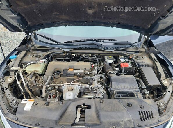 2HGFC2F59JH599639 2018 HONDA CIVIC Синий Вид задней части салона