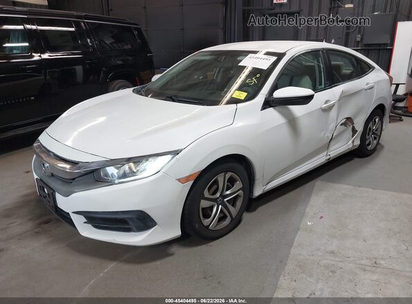 2HGFC2F59JH603253 2018 HONDA CIVIC Белый Передняя левая четверть