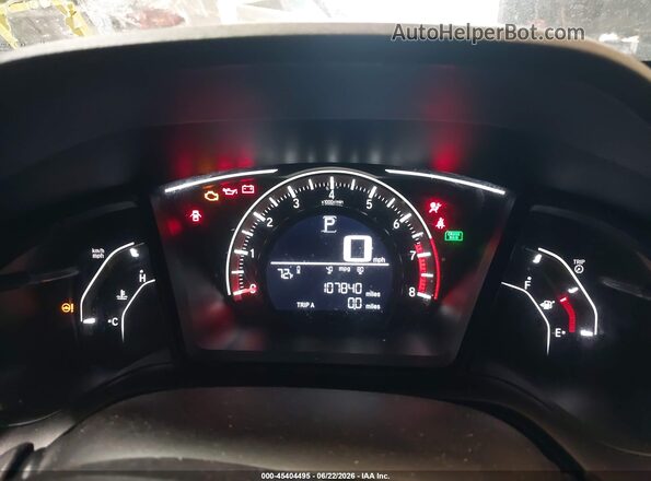 2HGFC2F59JH603253 2018 HONDA CIVIC Белый Вид задних сидений