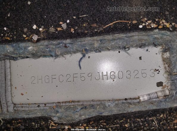 2HGFC2F59JH603253 2018 HONDA CIVIC Белый 
